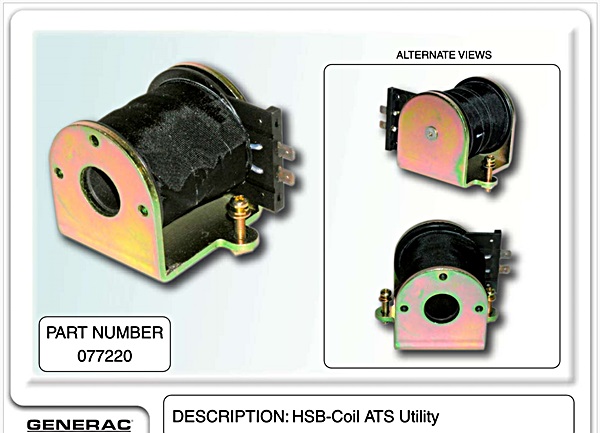 HSB-Coil ATS Utility Transferswitch coil