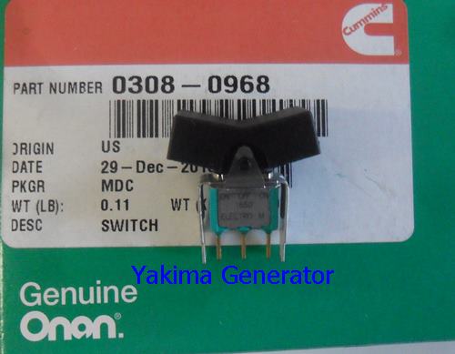 Onan KY Spec A generator start and Stop Switch 308-0968