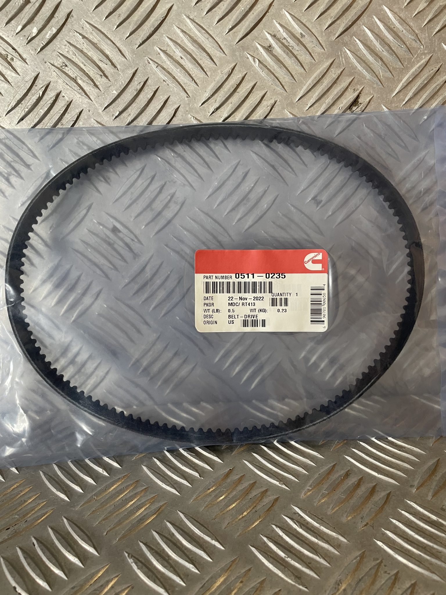 Onan 5110235 Drive Belt Yakima Generator