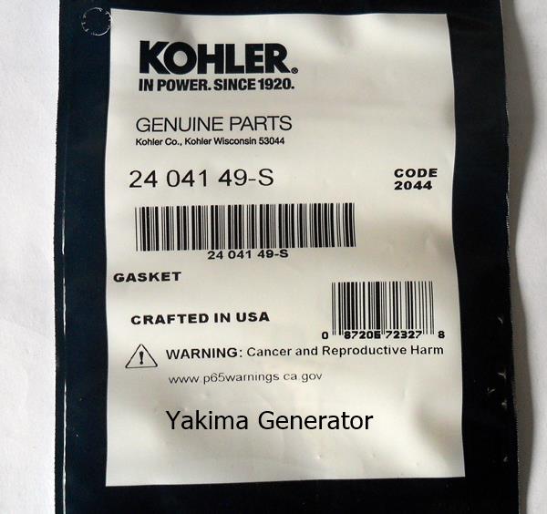 Gasket Exhaust Kohler 24 041 49-S Gasket Exhaust for Kohler Generators and Engines