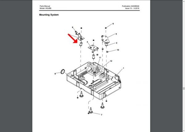 Onan RV QG 2500 Vibration mount a040b331