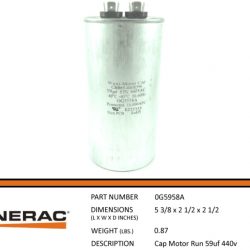 Generac Capacitor 0G5958A