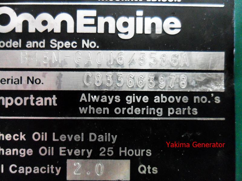 Onan B43M Cylinder Air Housing Right Side With Oil Filter 134-3518 ...