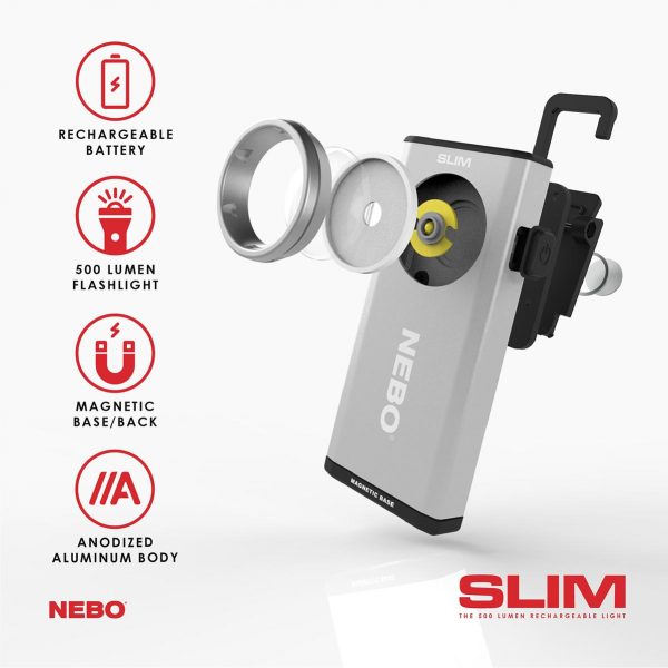 Nebo Silver SLIM Pocket Light 6694-S