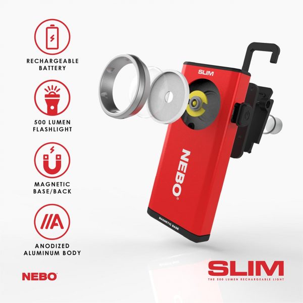 Nebo Red SLIM Pocket Light 6694-R