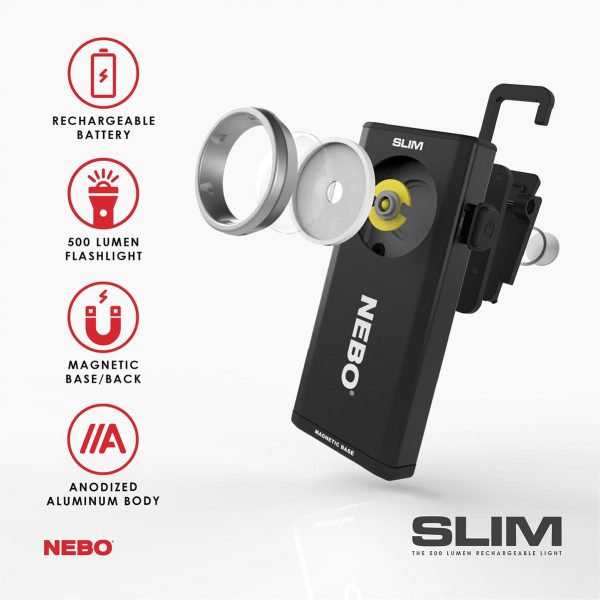 Nebo Black SLIM Pocket Light 6694-B