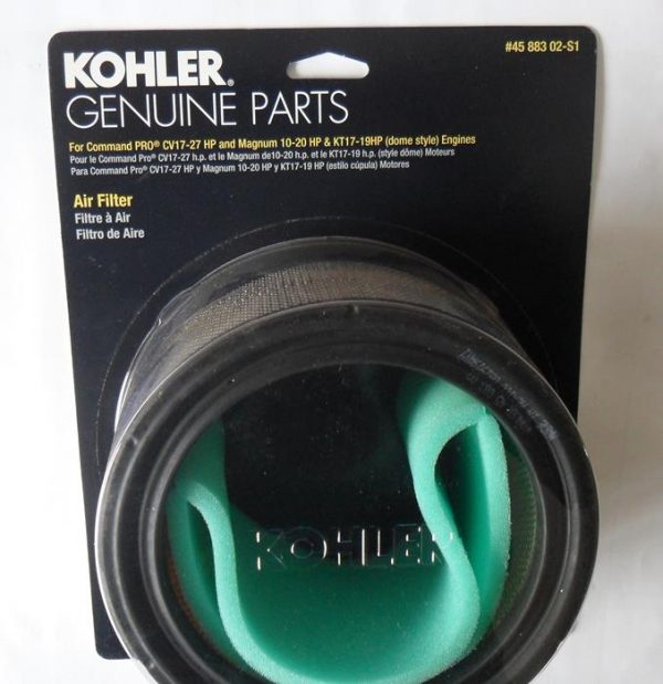 Kohler air filter and pre filter 4588302-s1 Fits Kohler Command pro CV17-27 HP and Kohler Magnum 10-20 HP Engines Fits KT17-19 ( Dome Style ) Kohler engines